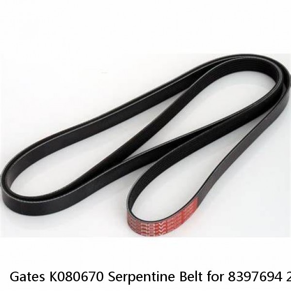 Gates K080670 Serpentine Belt for 8397694 205653 R128196 203722 201179 qr #1 small image