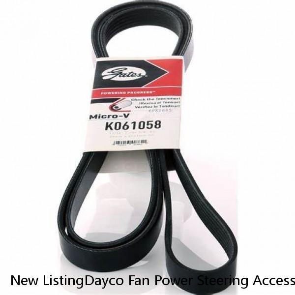 New ListingDayco Fan Power Steering Accessory Drive Belt for 1989-1991 Chevrolet R3500 kr #1 image